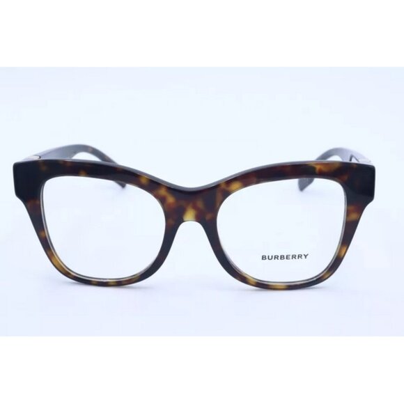 New Burberry B 2388 3002 Tortoise/Gold Cat Eye Eyeglasses Clear Lenses 50mm - Picture 2 of 5